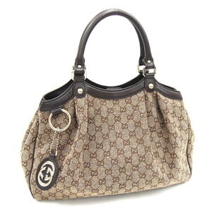 Gucci GG Sukey handbag brown blue beige shoulder tote bag